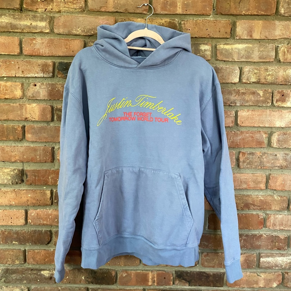 Justin Timberlake 'The Forget Tomorrow World Tour' Light Blue Hoodie